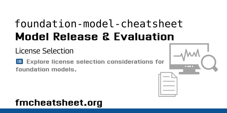 License Selection Resources for Foundation Models